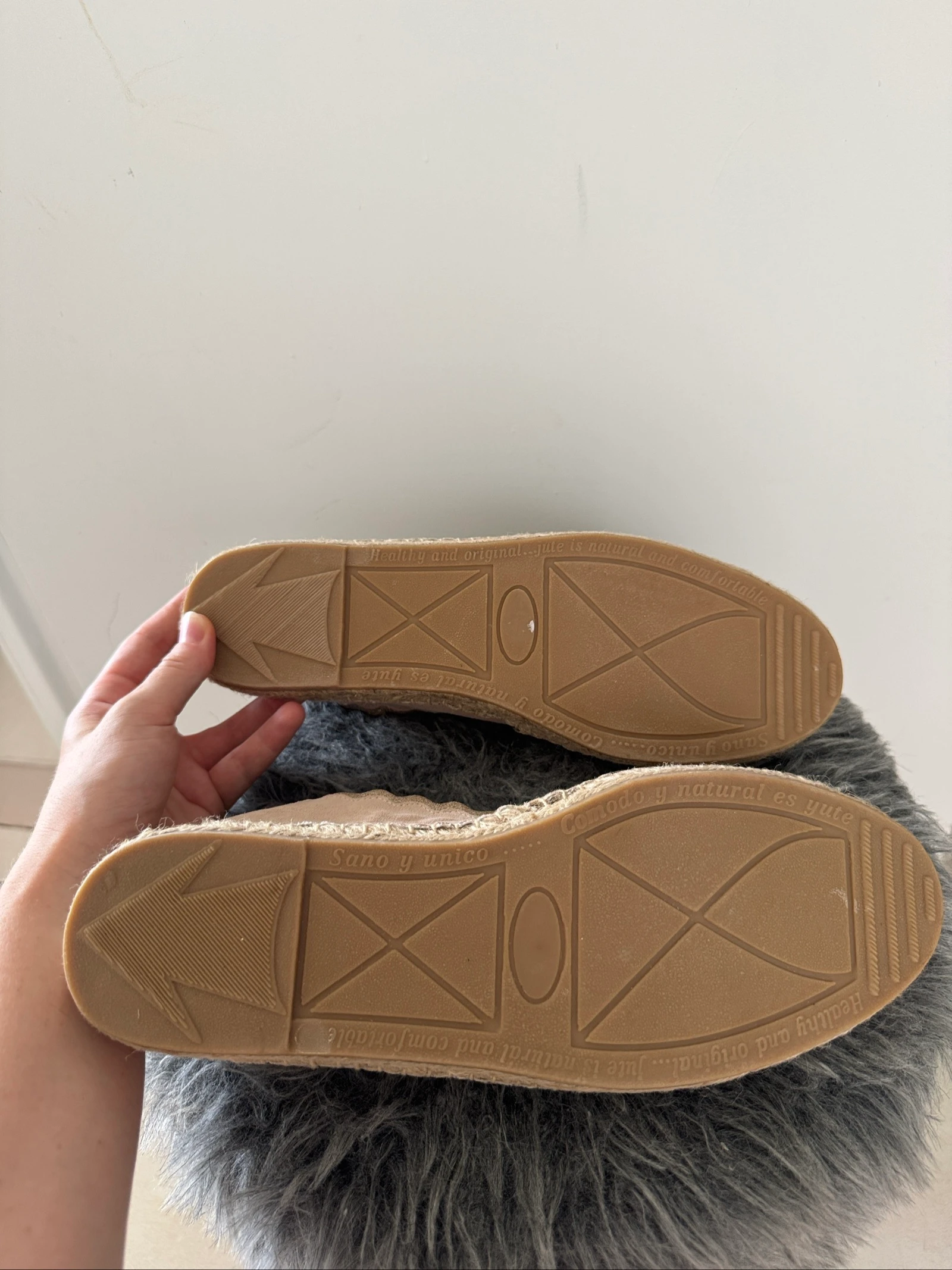 Castaluna espadrilles ecru en gouden pailletten – Maat 41 – Nieuw – photo 4